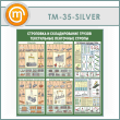 Стенд «Строповка и складирование грузов. Текстильные ленточные стропы» (TM-35-SILVER)